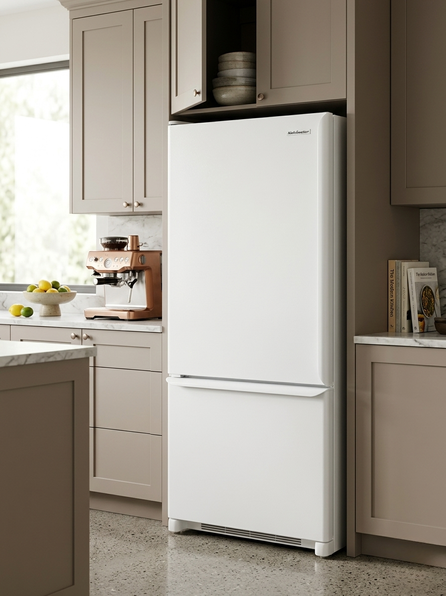 Refrigerador Kenmore 30” Blanco – Congelador Inferior
