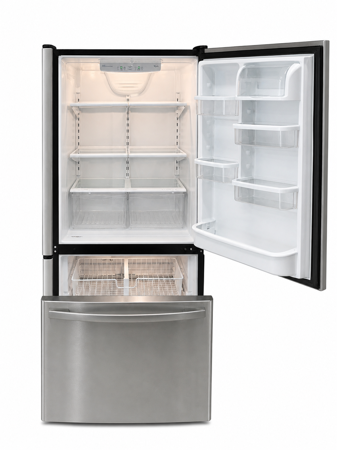 Refrigerador Whirlpool Acero Inoxidable Congelador Inferior - Reacondicionado