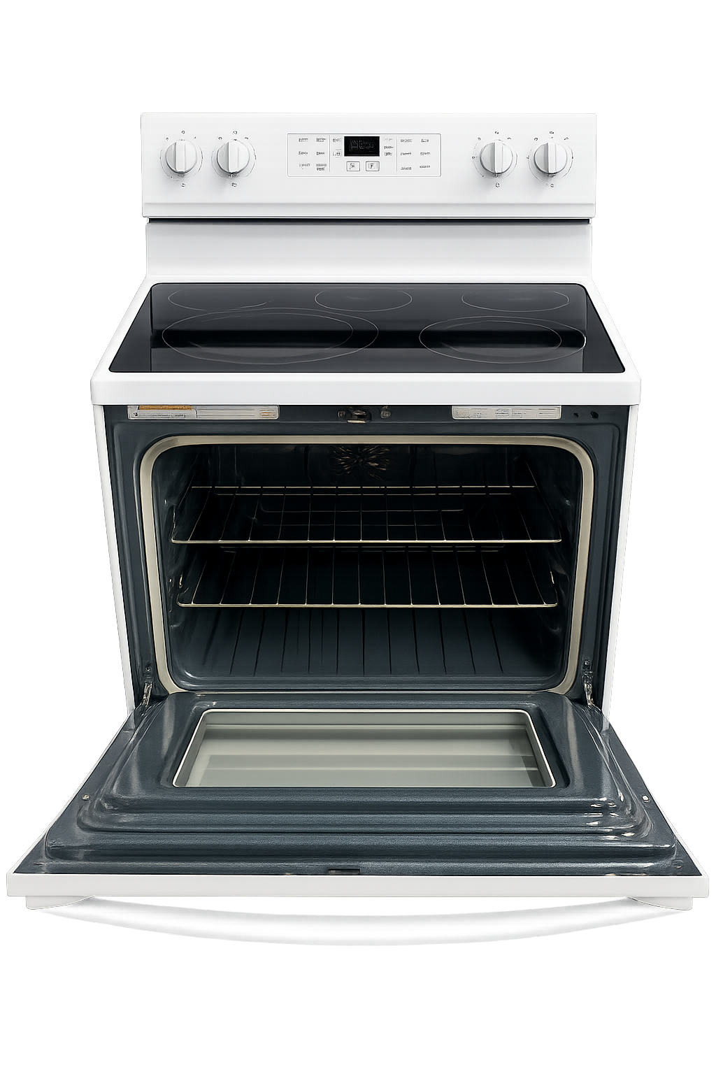 Cocina Eléctrica Whirlpool Blanca con Horno Amplio (Reacondicionada)