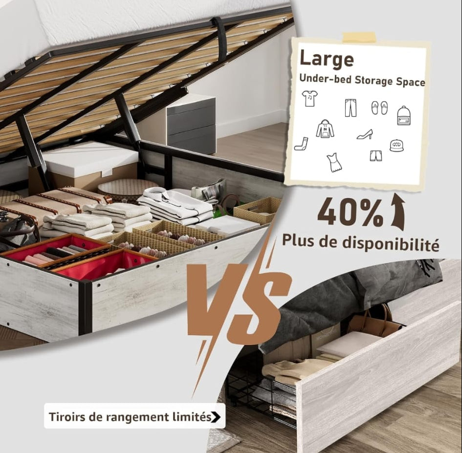 Cama Queen con storage (lz0037)