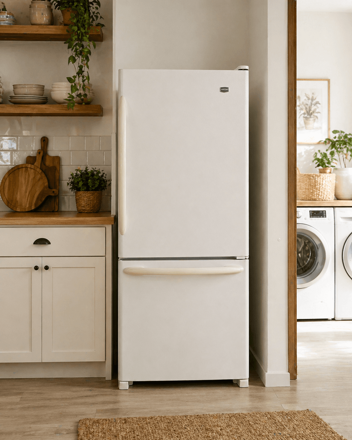 Maytag 30" Bottom Freezer Refrigerator White - Refrigerator Refurbished 3