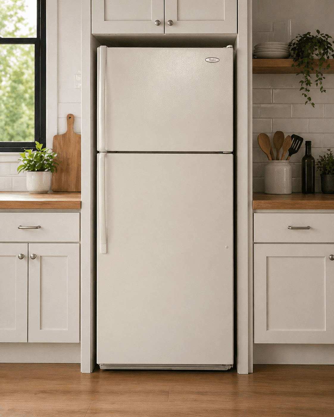Whirlpool 30" Top Freezer Refrigerator White - Refrigerator Refurbished 3