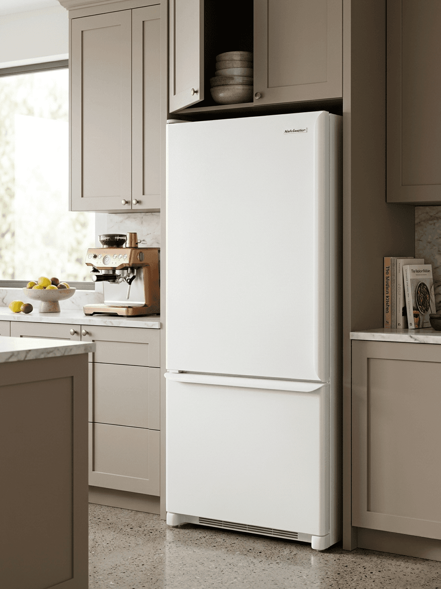 Kenmore 30" Refrigerador con congelador inferior Blanco - Refrigeradora Reacondicionado 3