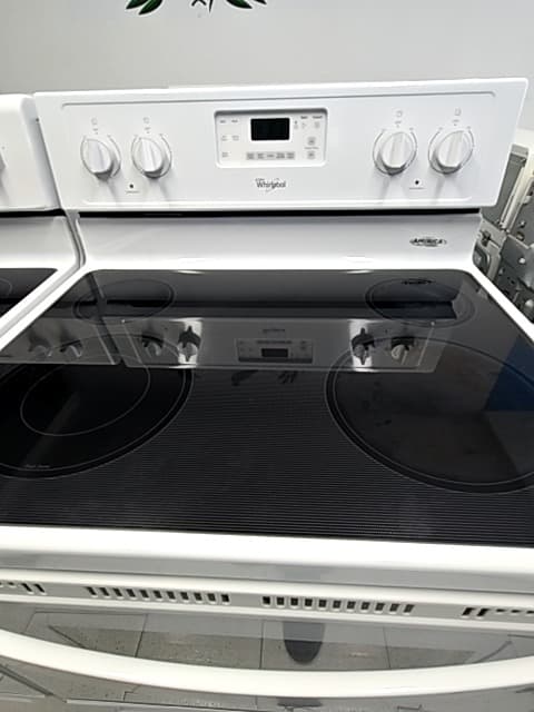 Whirlpool 30" Estufa eléctrica de vidrio Blanco - Estufa Reacondicionado 3