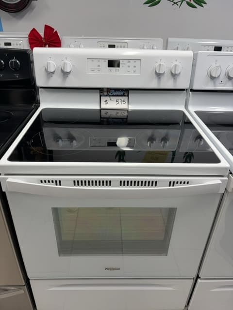Whirlpool 30" Estufa eléctrica de vidrio Plateado - Estufa Reacondicionado