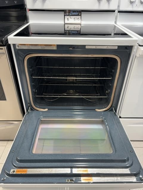 Whirlpool 30" Estufa eléctrica de vidrio Plateado - Estufa Reacondicionado 4