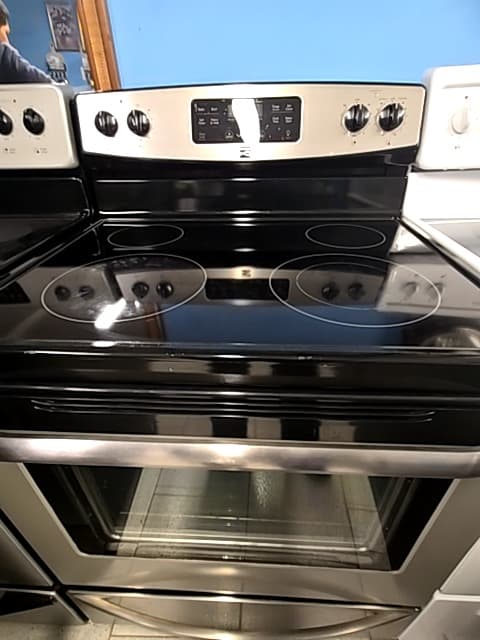 Kenmore 30" Estufa eléctrica de vidrio Plateado - Estufa Reacondicionado