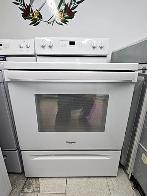 Whirlpool 30" Estufa eléctrica de vidrio Blanco - Estufa Reacondicionado 4