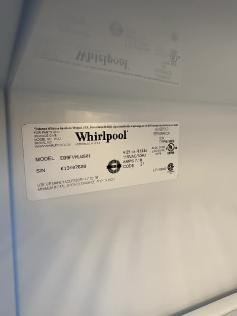 Whirlpool 30" Refrigerador con congelador inferior Plateado - Refrigeradora Reacondicionado 5