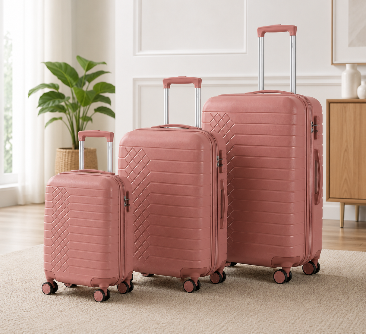 Pack de 3 Maletas de Viaje Rígidas (lz0032)