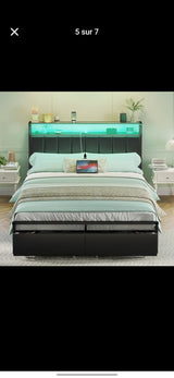 Cama Queen Luz y storage