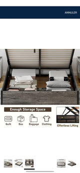 Cama double con storage (lz0038)