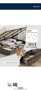 Cama double con storage (lz0038)