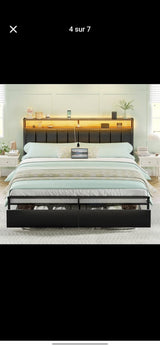 Cama Queen Luz y storage