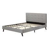 Cama Queen gris (lz0046)